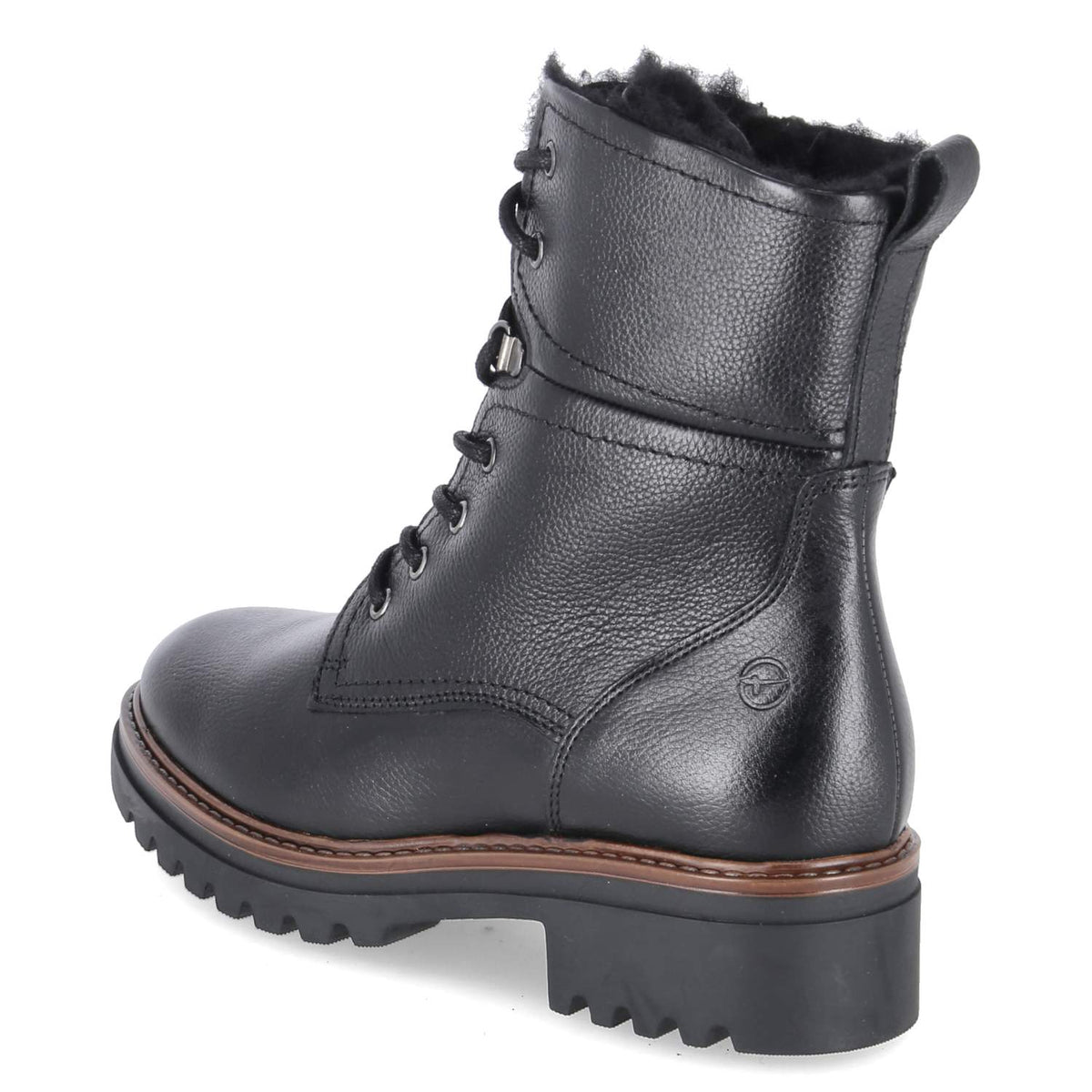 Winterschnürstiefeletten Schwarz