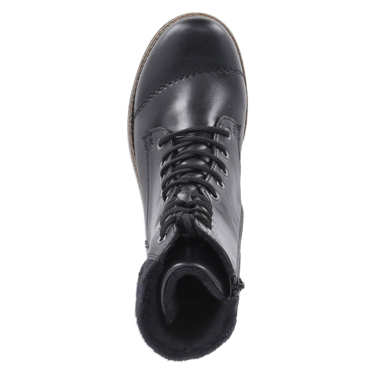 Schnürstiefeletten Schwarz