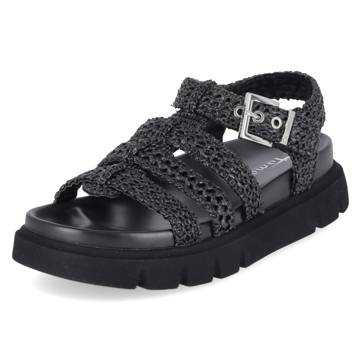 Plateau-Sandalen Schwarz