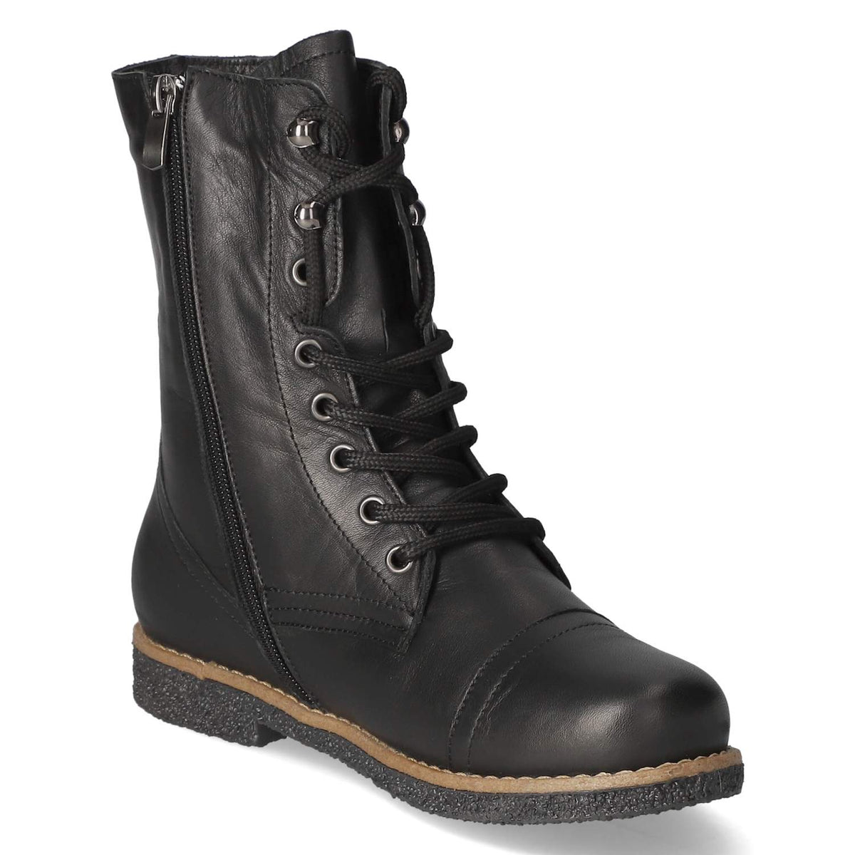 Schnürstiefeletten Schwarz