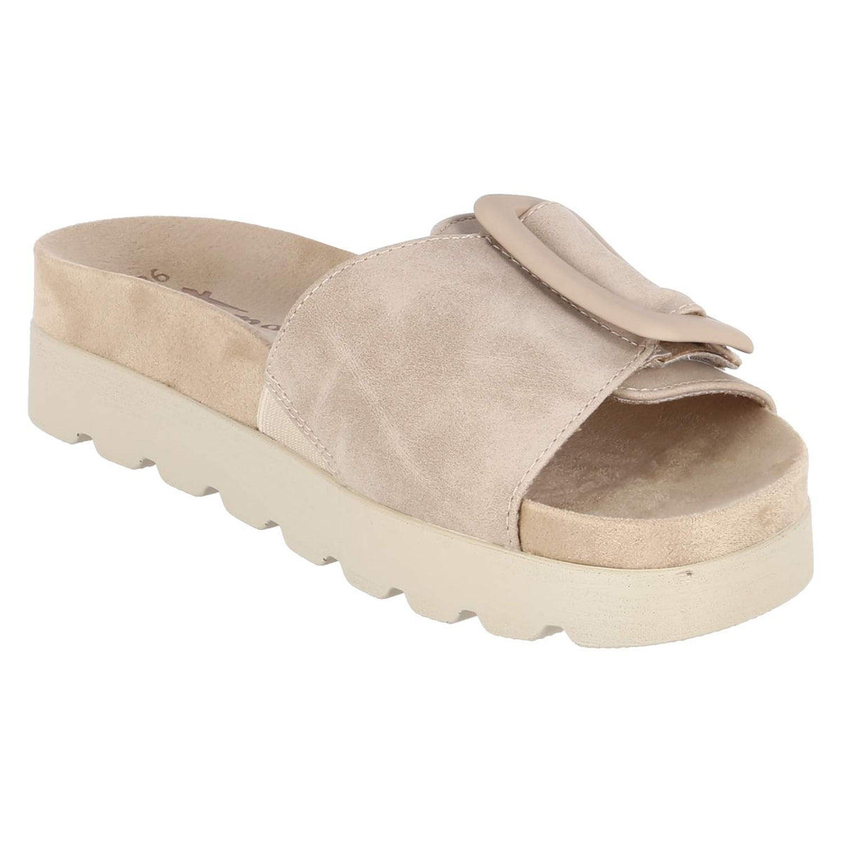 Pantoletten Beige