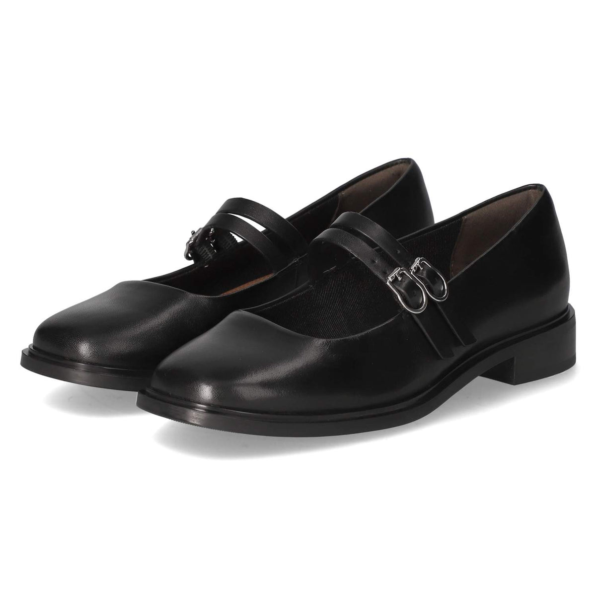 Spangenballerinas Schwarz