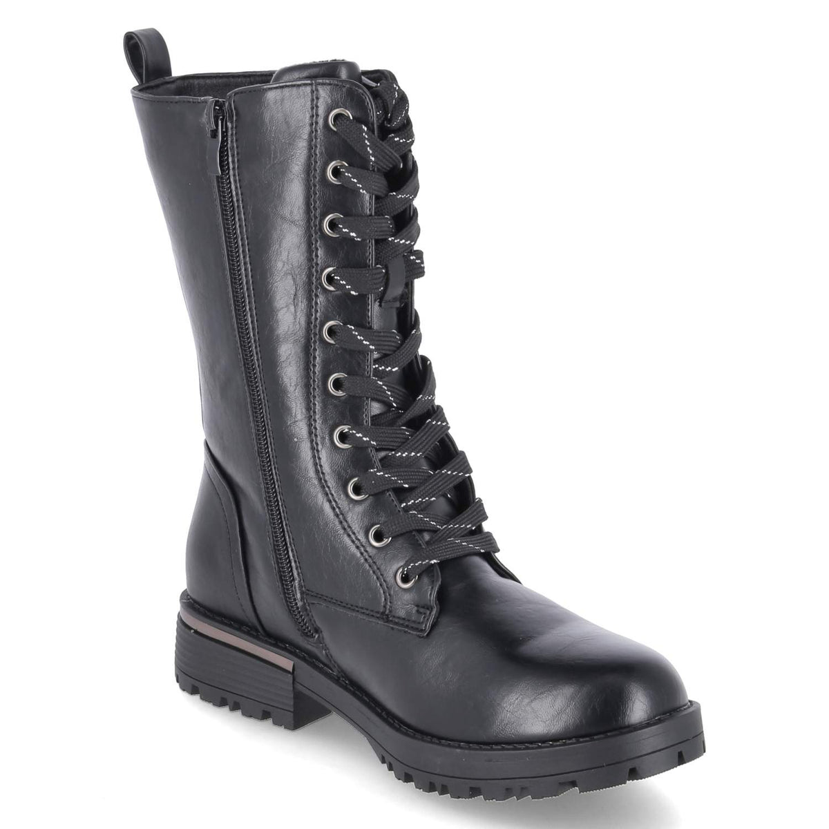 Schnürstiefeletten Schwarz