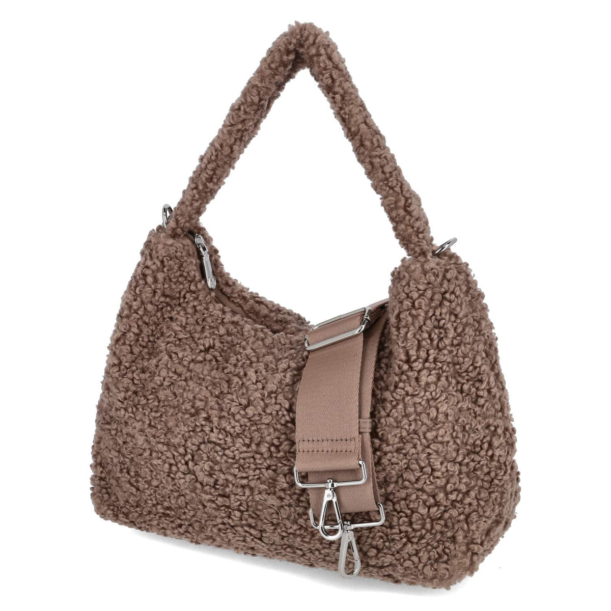 Schultertasche Taupe