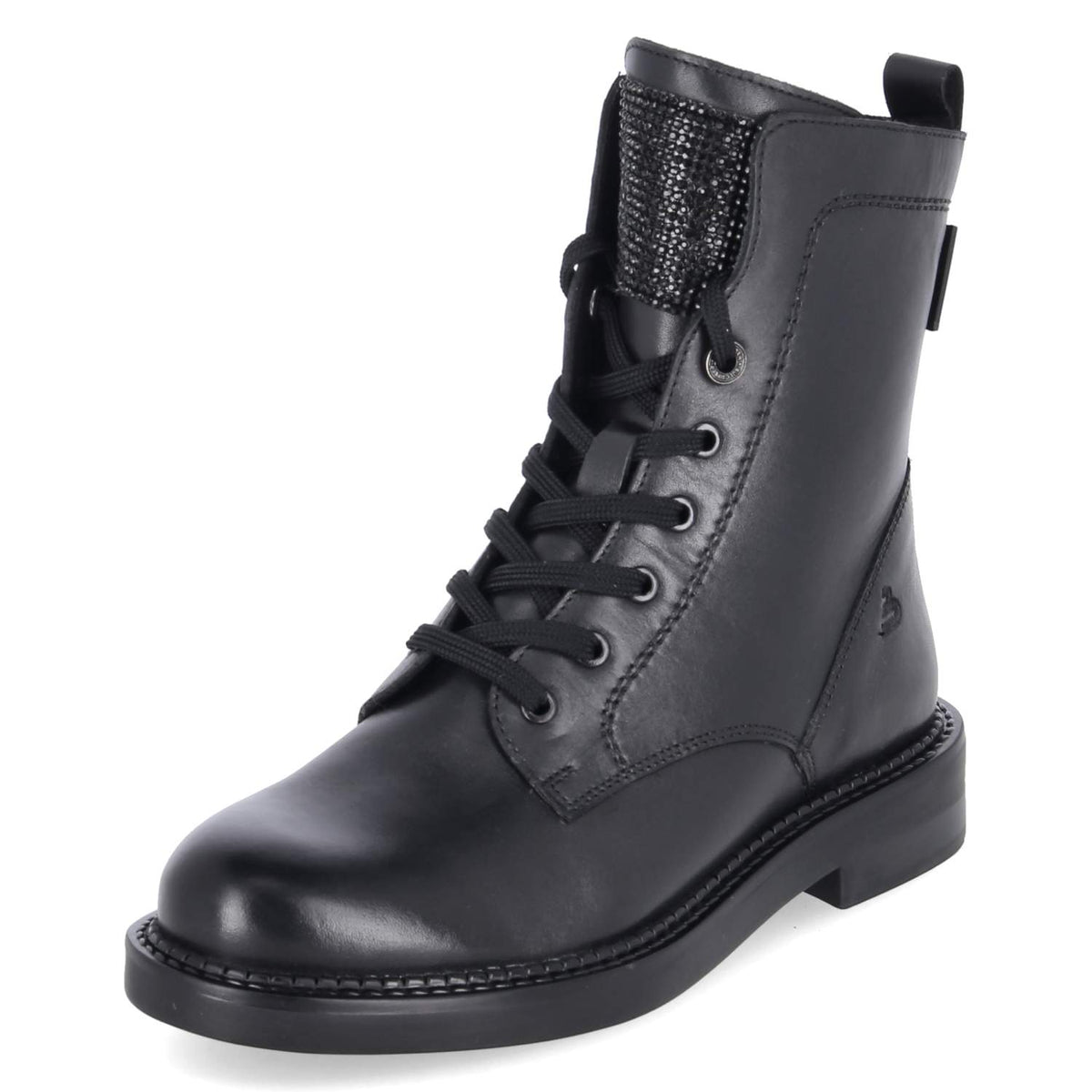 Schnürboots Schwarz