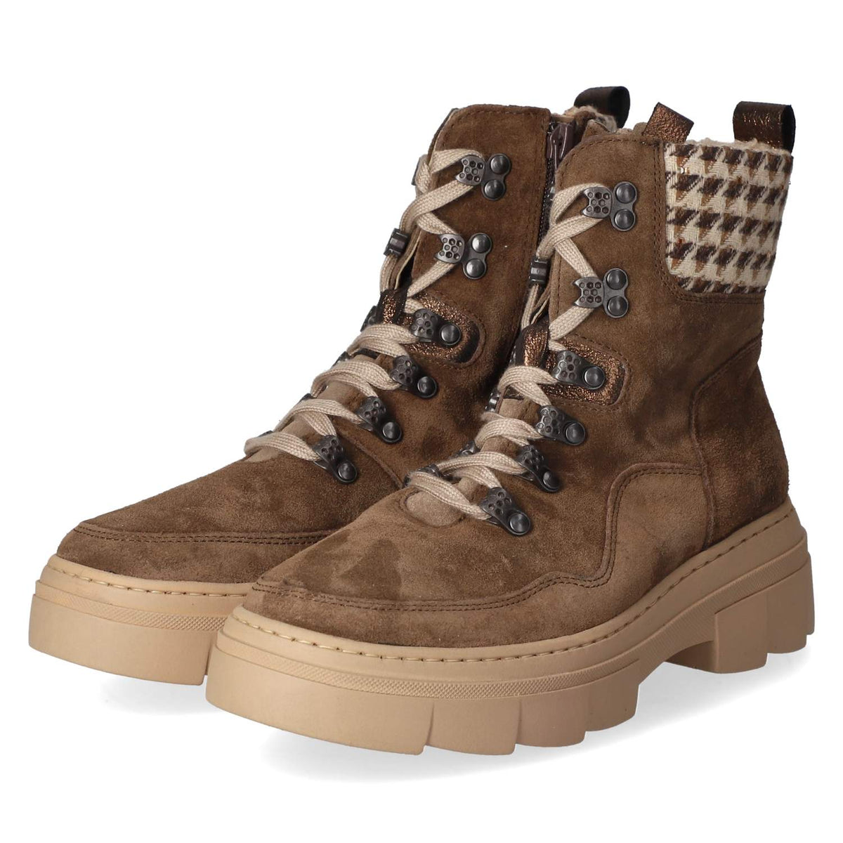 Schnürstiefeletten Saiga Grün