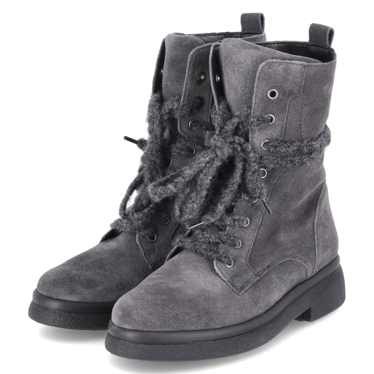 Schnürstiefeletten Grau