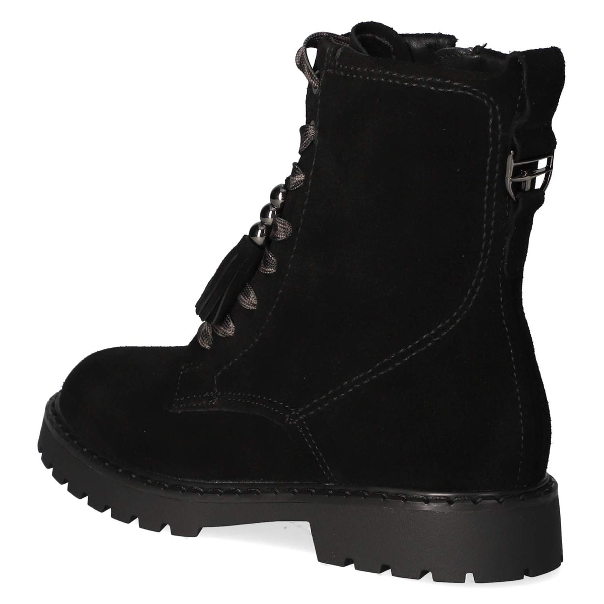 Schnürstiefeletten Schwarz