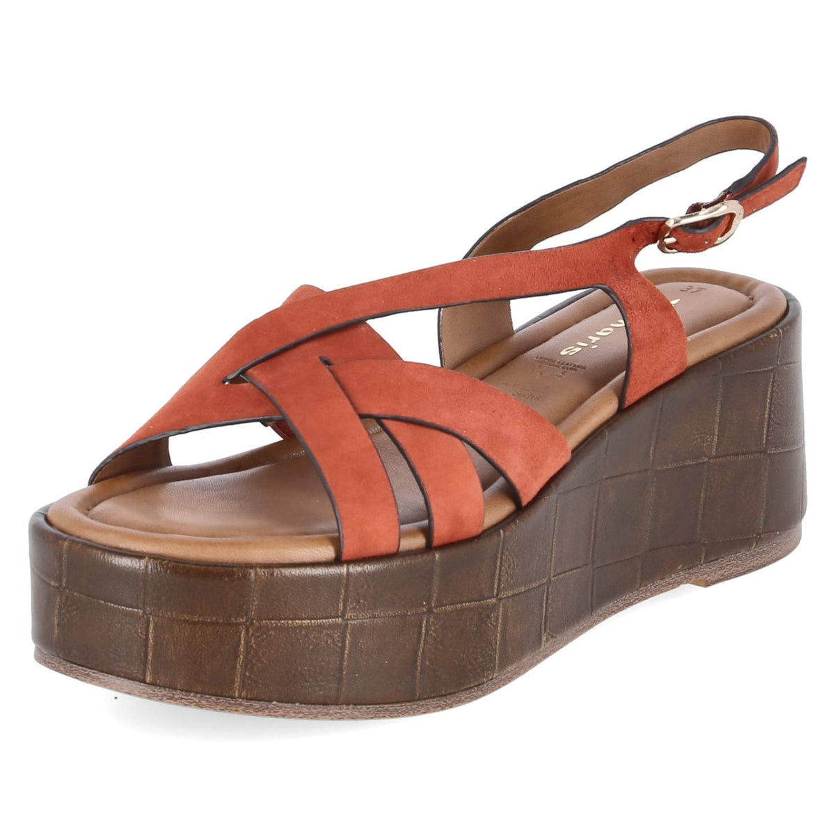 Plateausandalen Rot