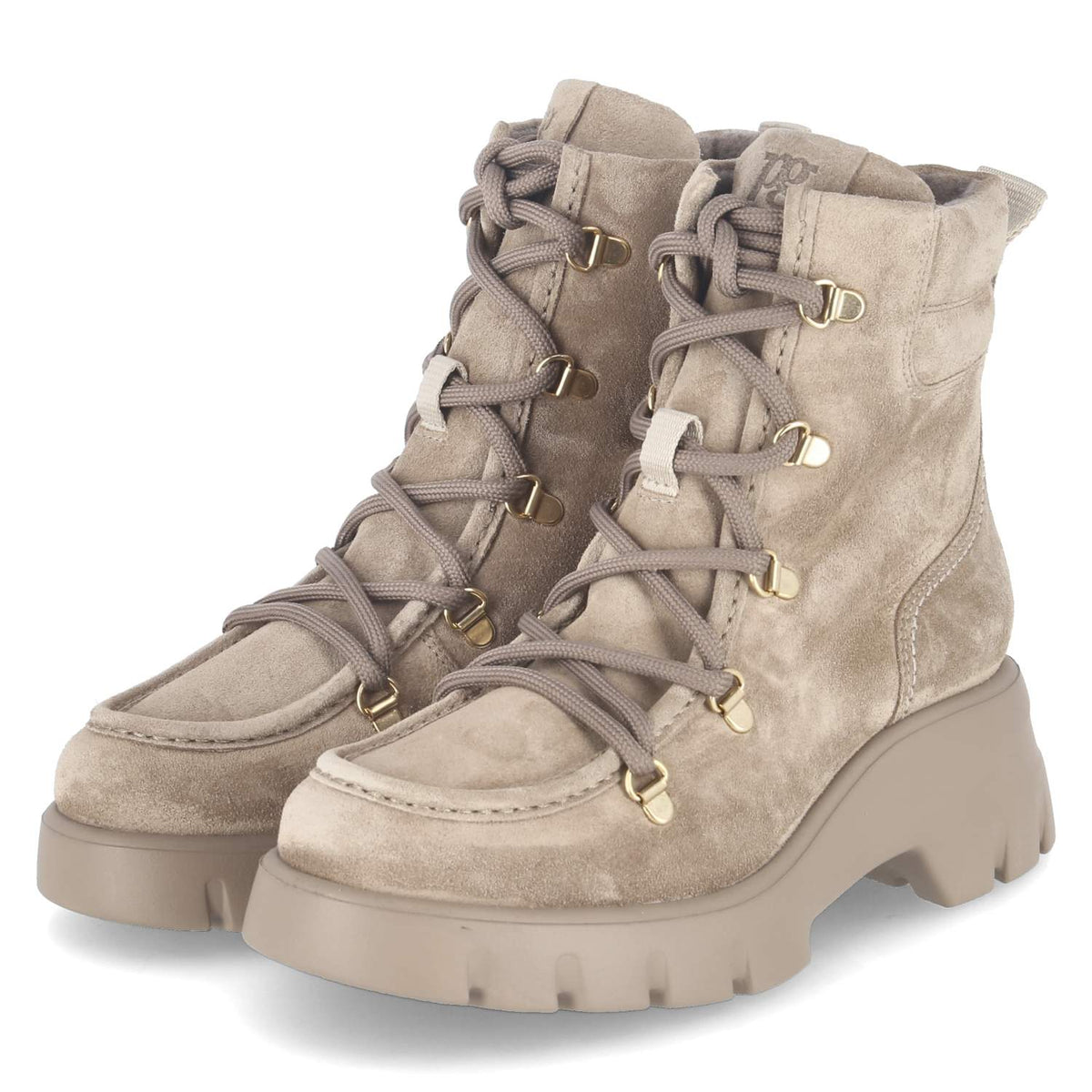 Schnürboots Beige