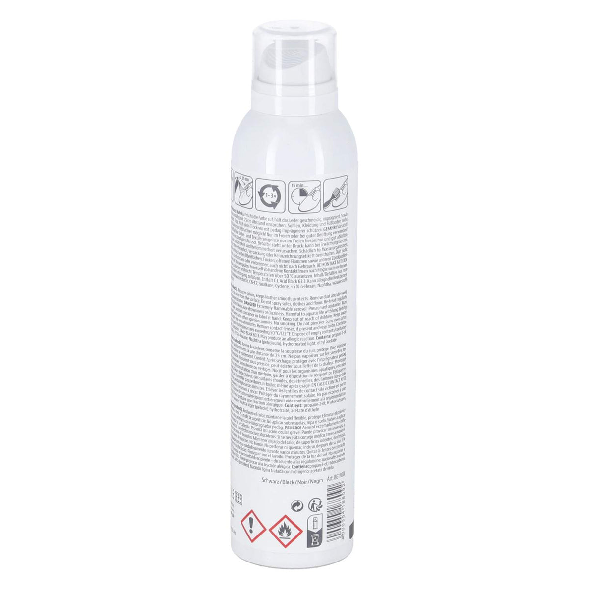 Rauleder Spray Schwarz
