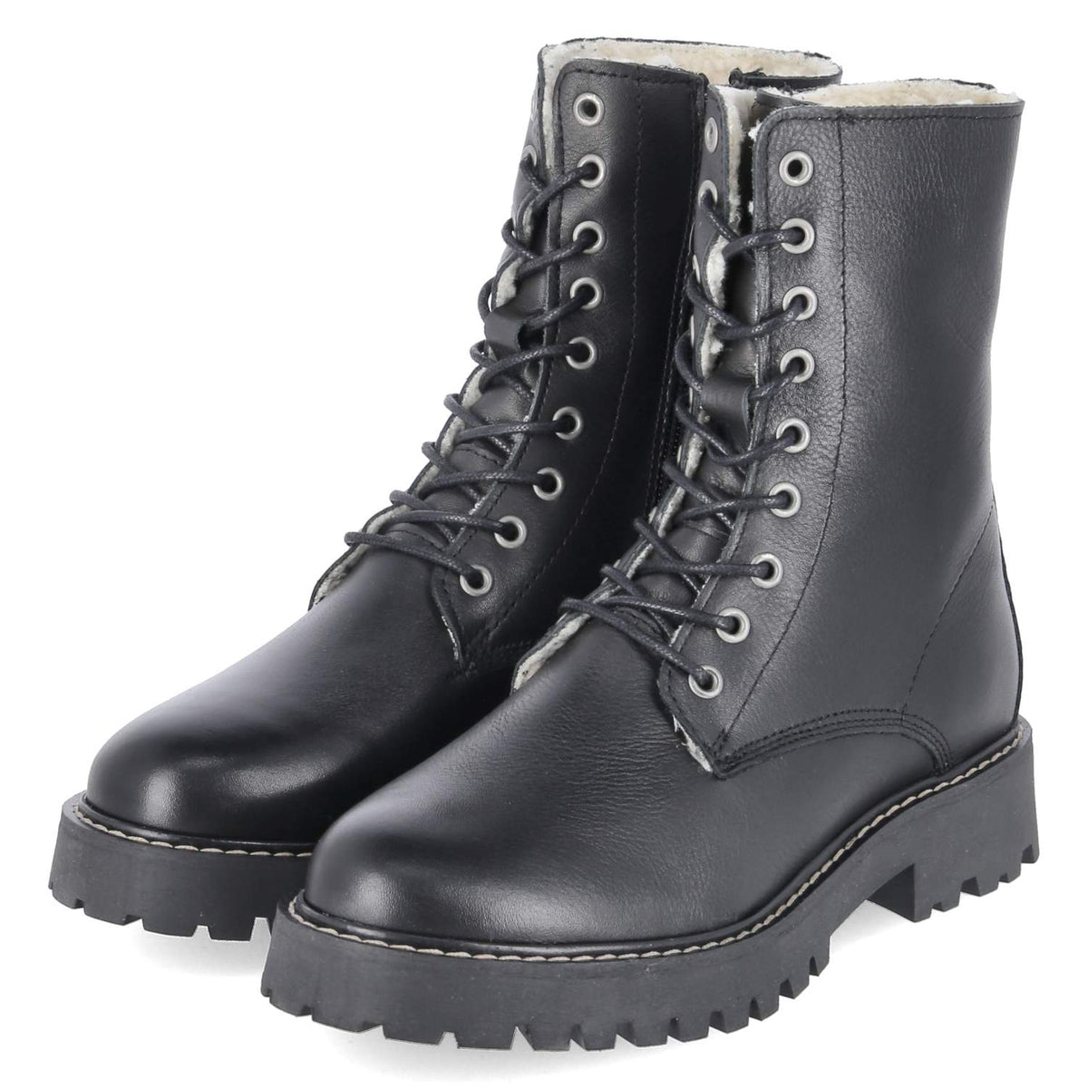 Schnürboots Schwarz