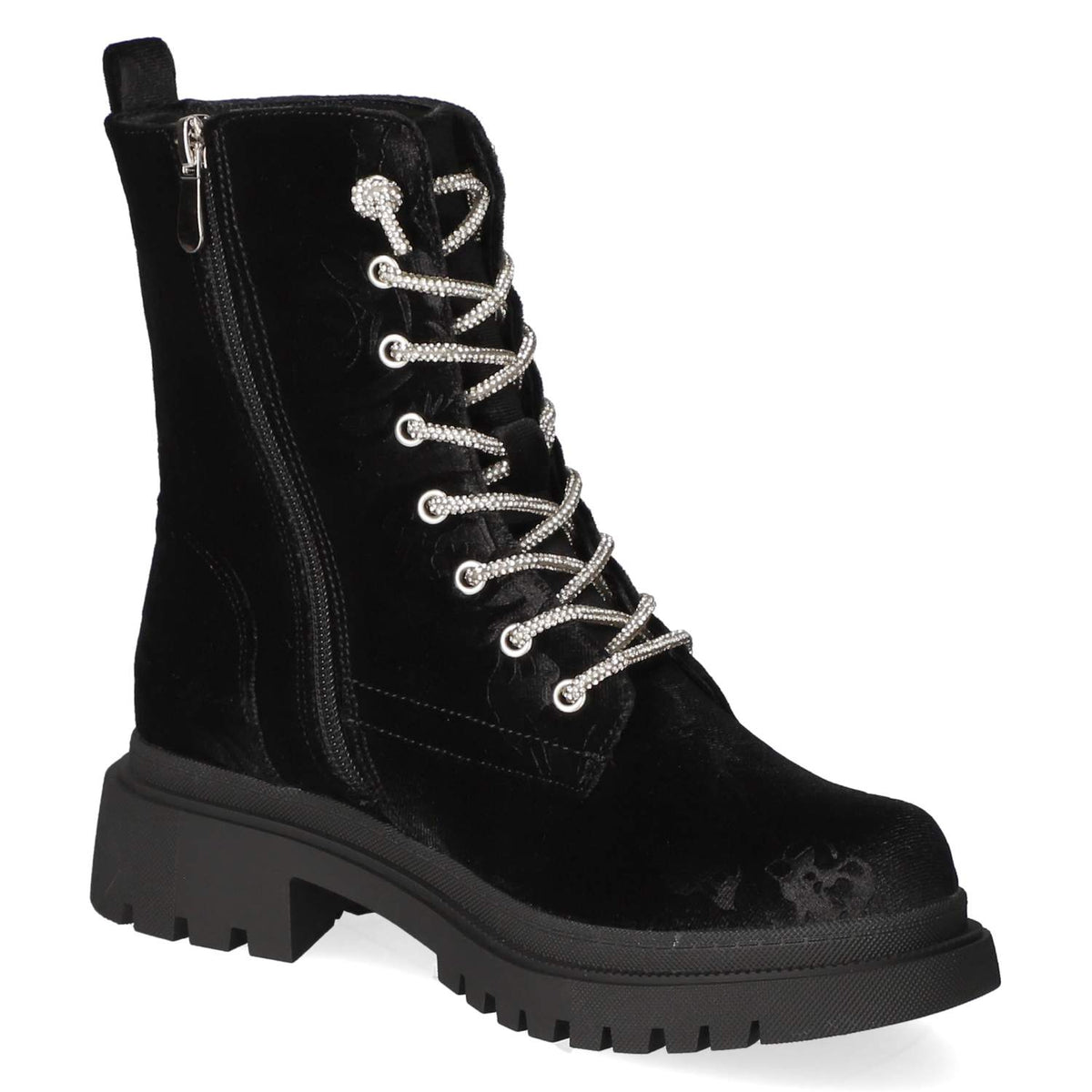 Schnürstiefeletten Schwarz