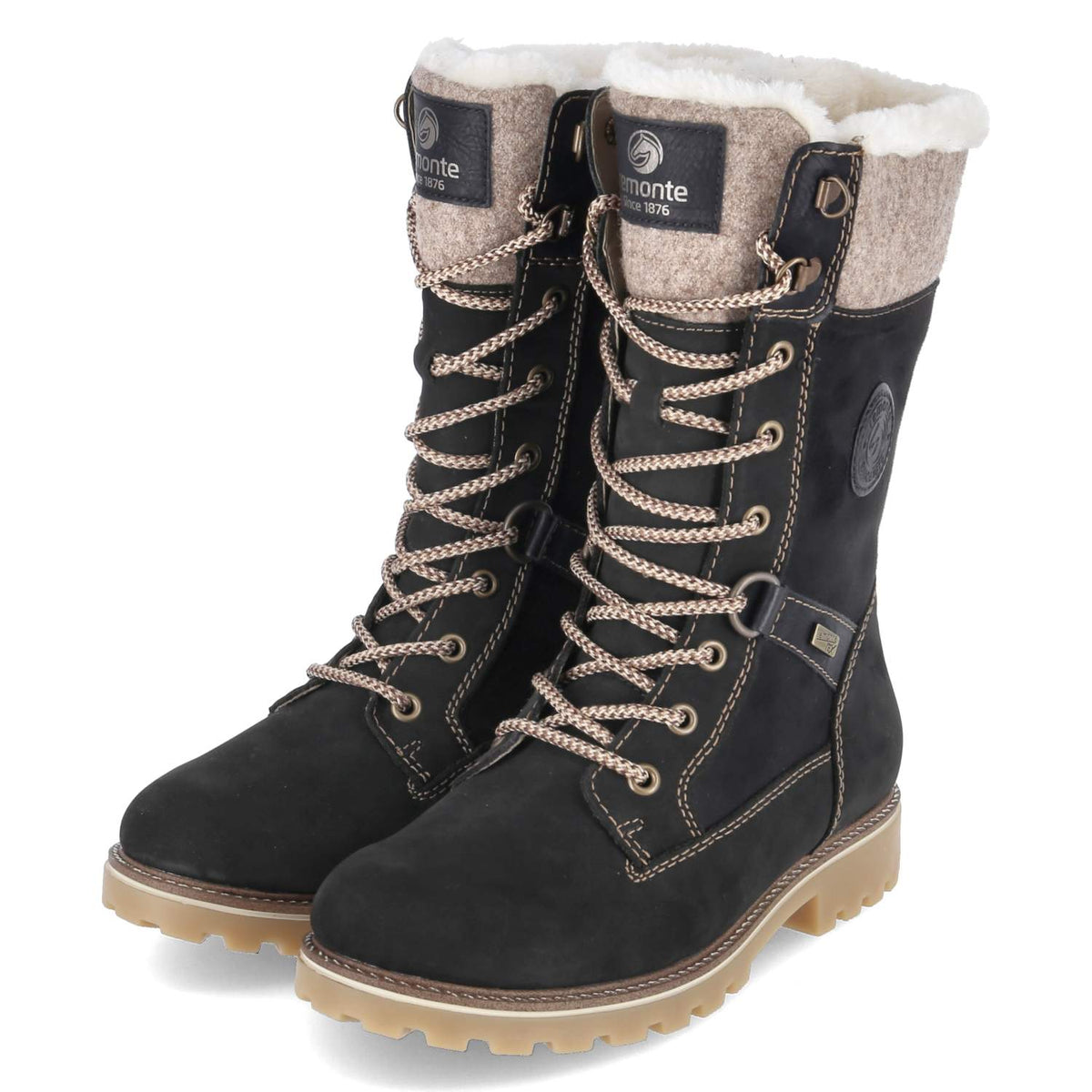 Schnürstiefel Schwarz