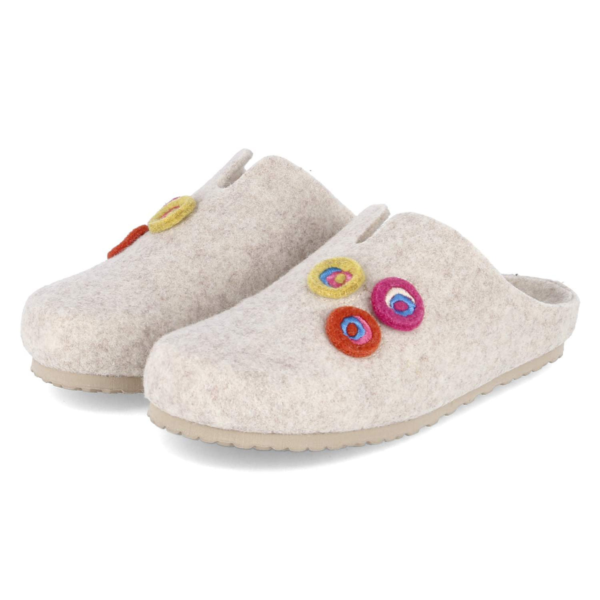 Pantoffeln Beige