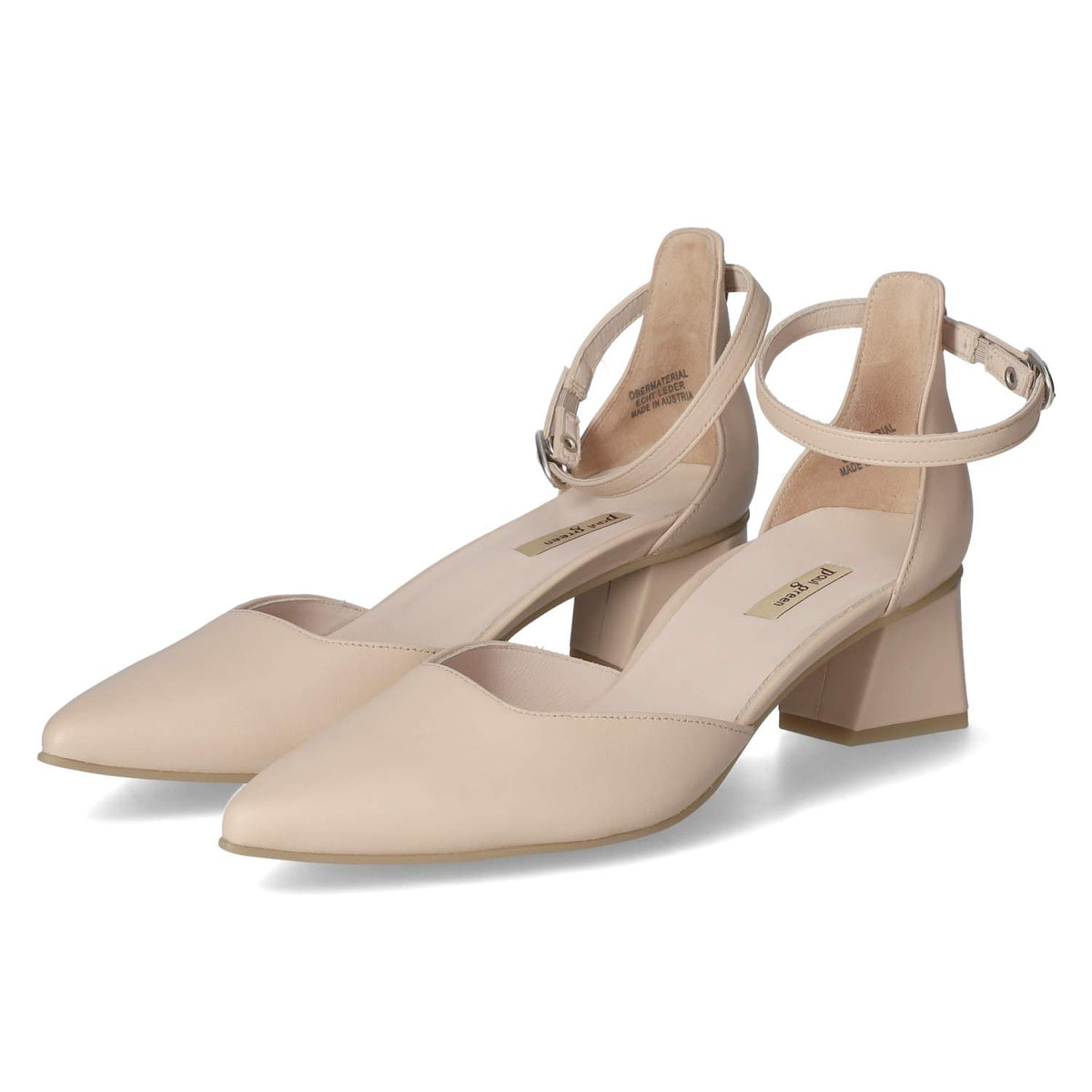 Riemchenpumps Beige
