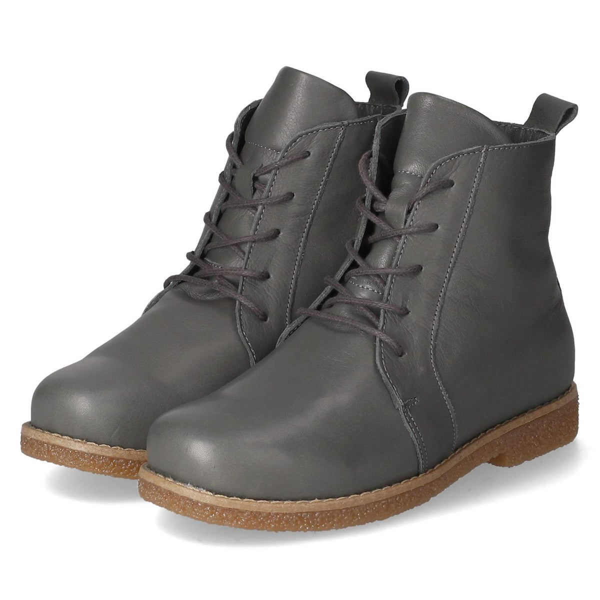 Schnürstiefeletten Grau