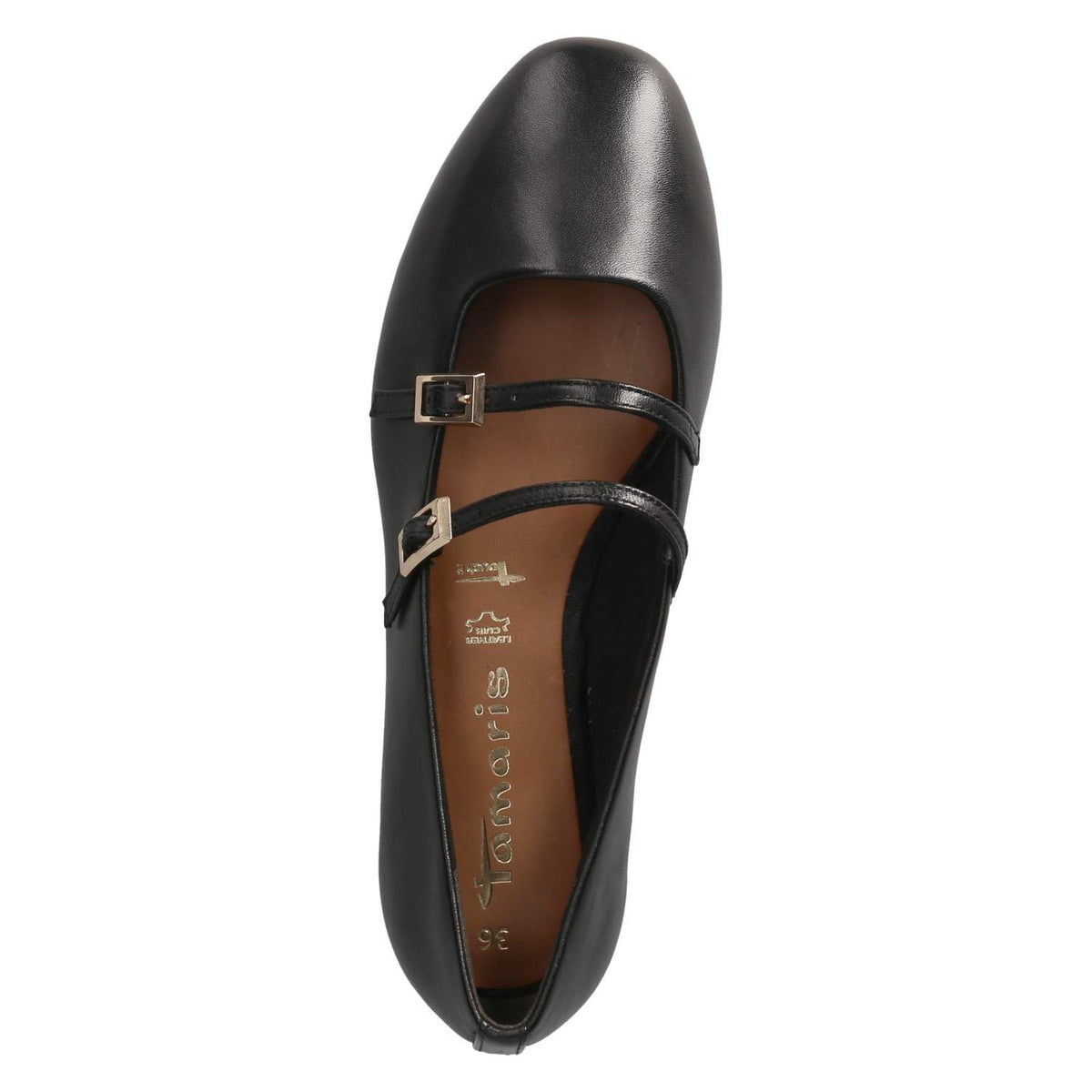 Spangenballerinas Schwarz