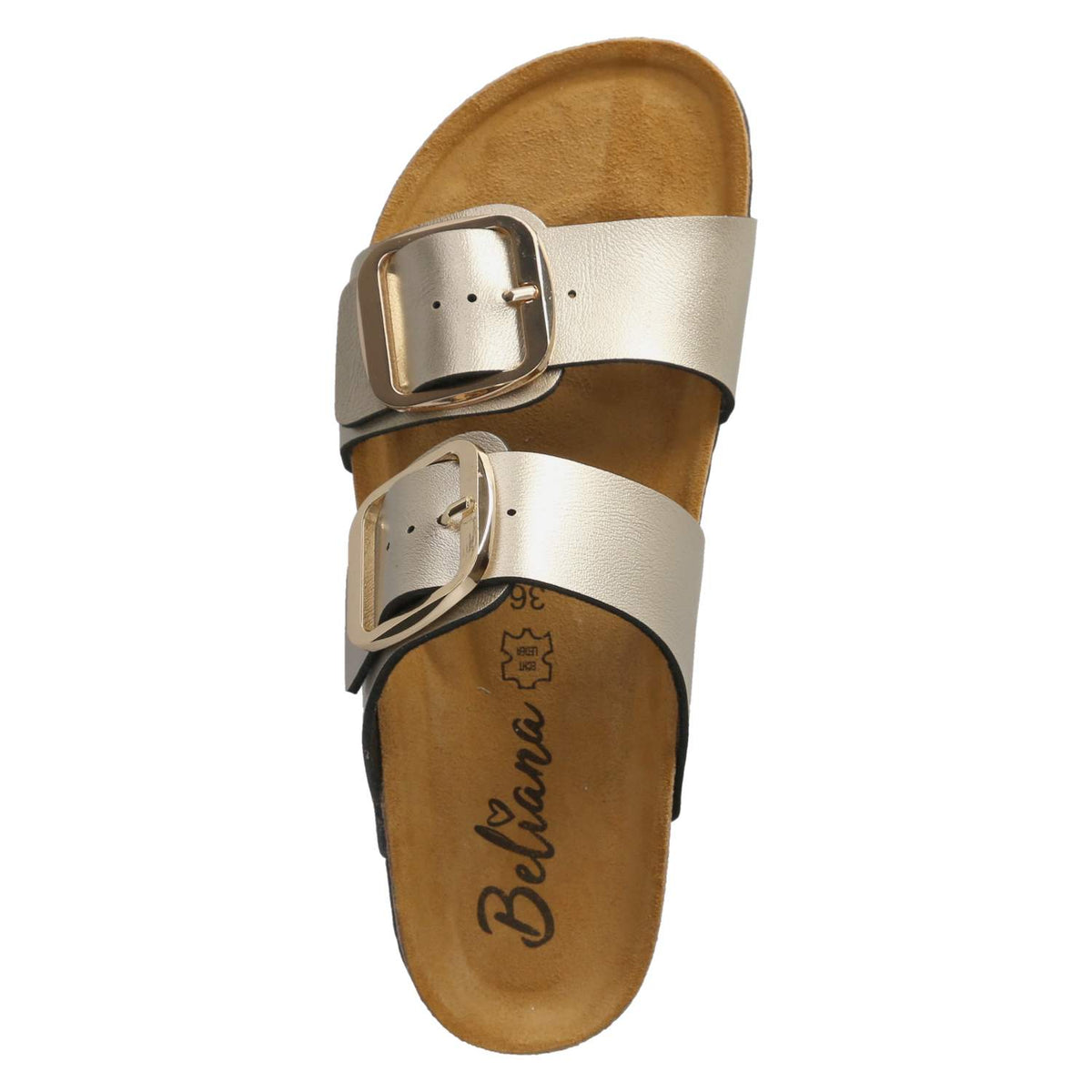 Pantoletten Gold
