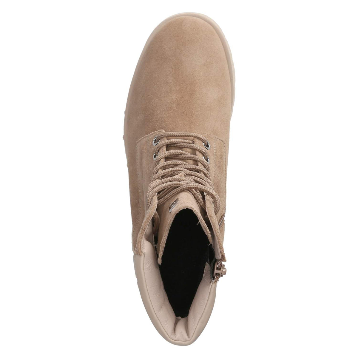 Winterschnürstiefeletten Beige