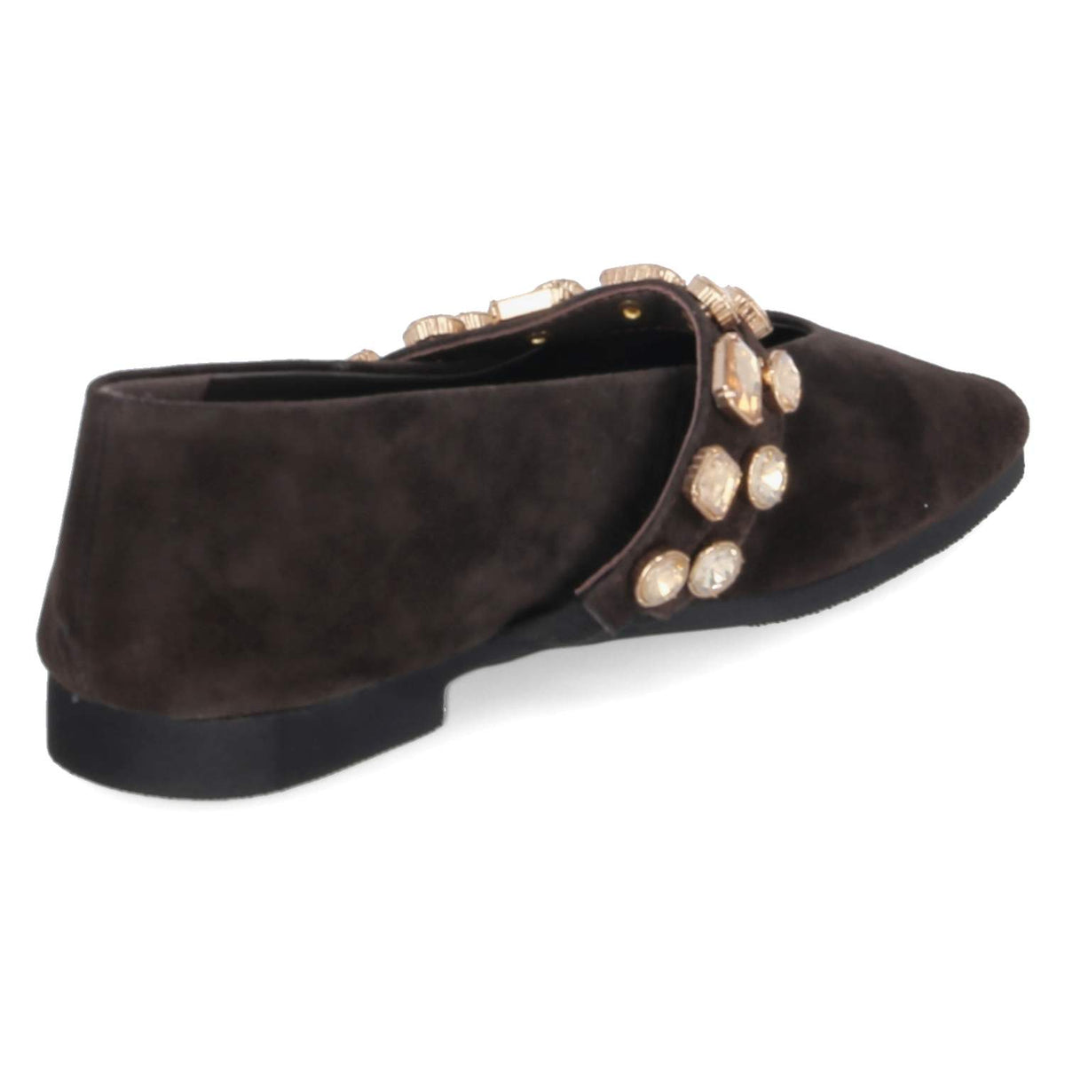Spangenballerinas Braun