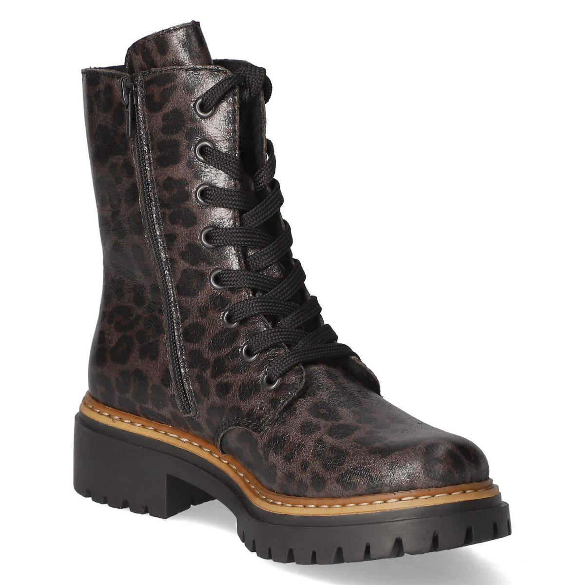 Schnürstiefeletten Braun