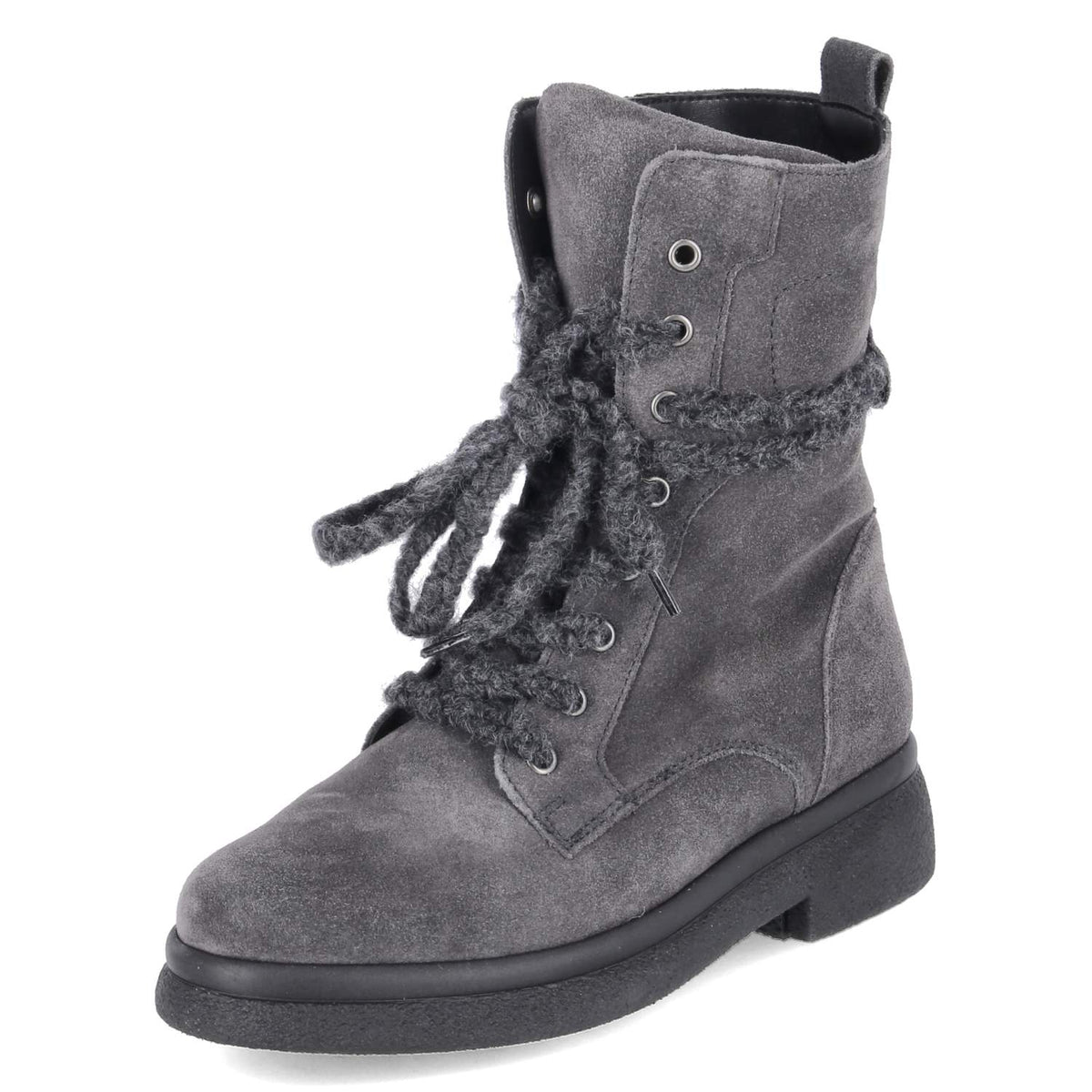Schnürstiefeletten Grau