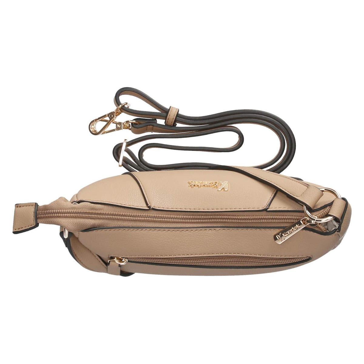 Schultertasche Beige