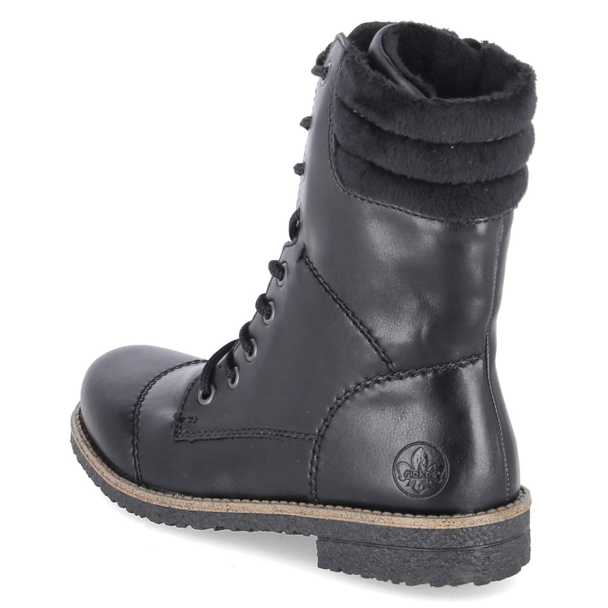 Schnürstiefeletten Schwarz