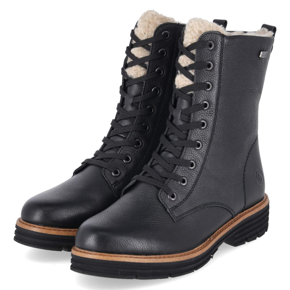 Schnürstiefeletten Schwarz
