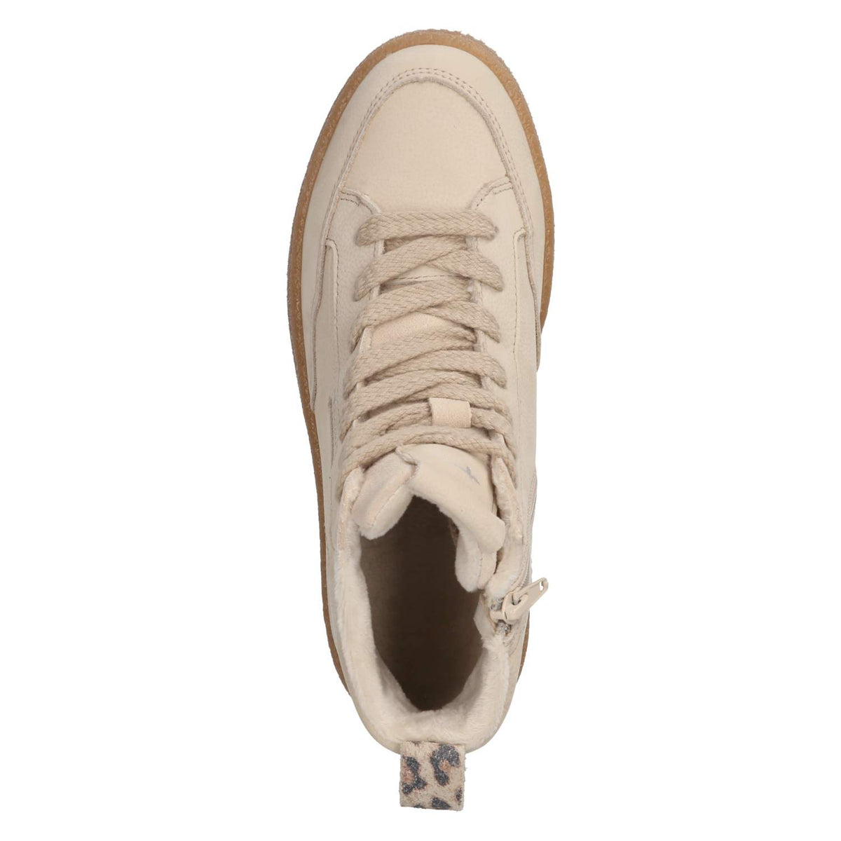Schnürstiefeletten Beige
