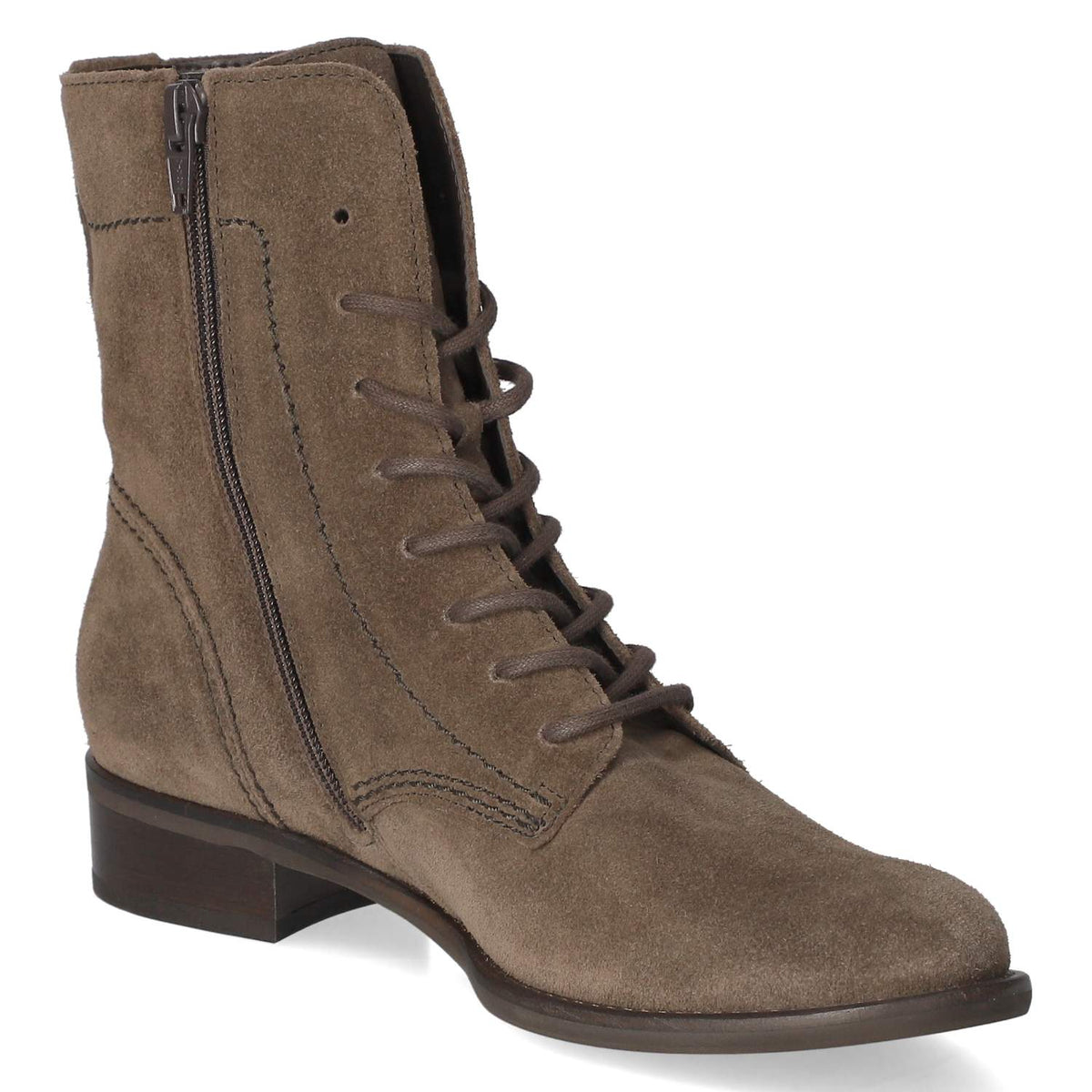 Schnürstiefeletten Braun