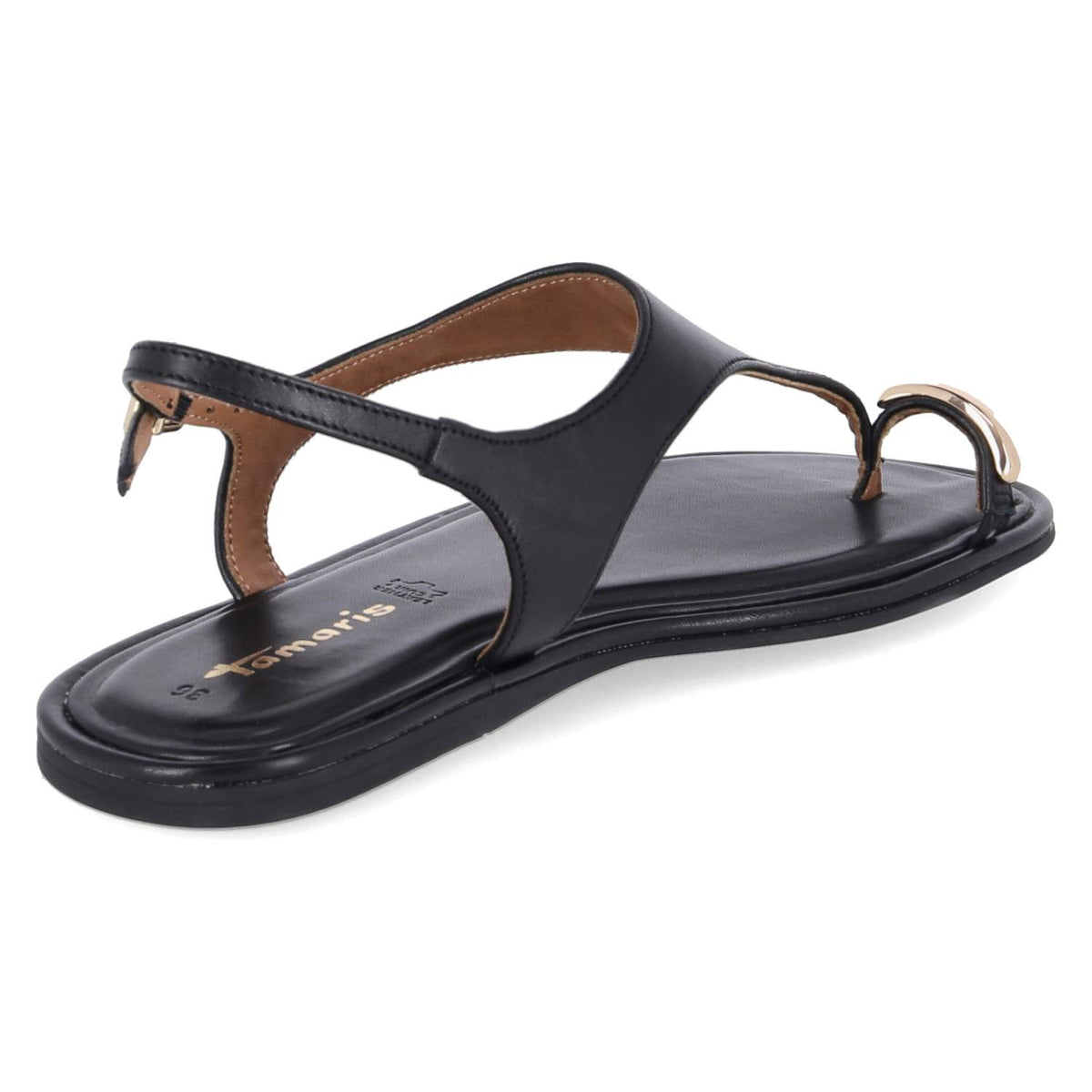 Zehentrenner-Sandalen Schwarz