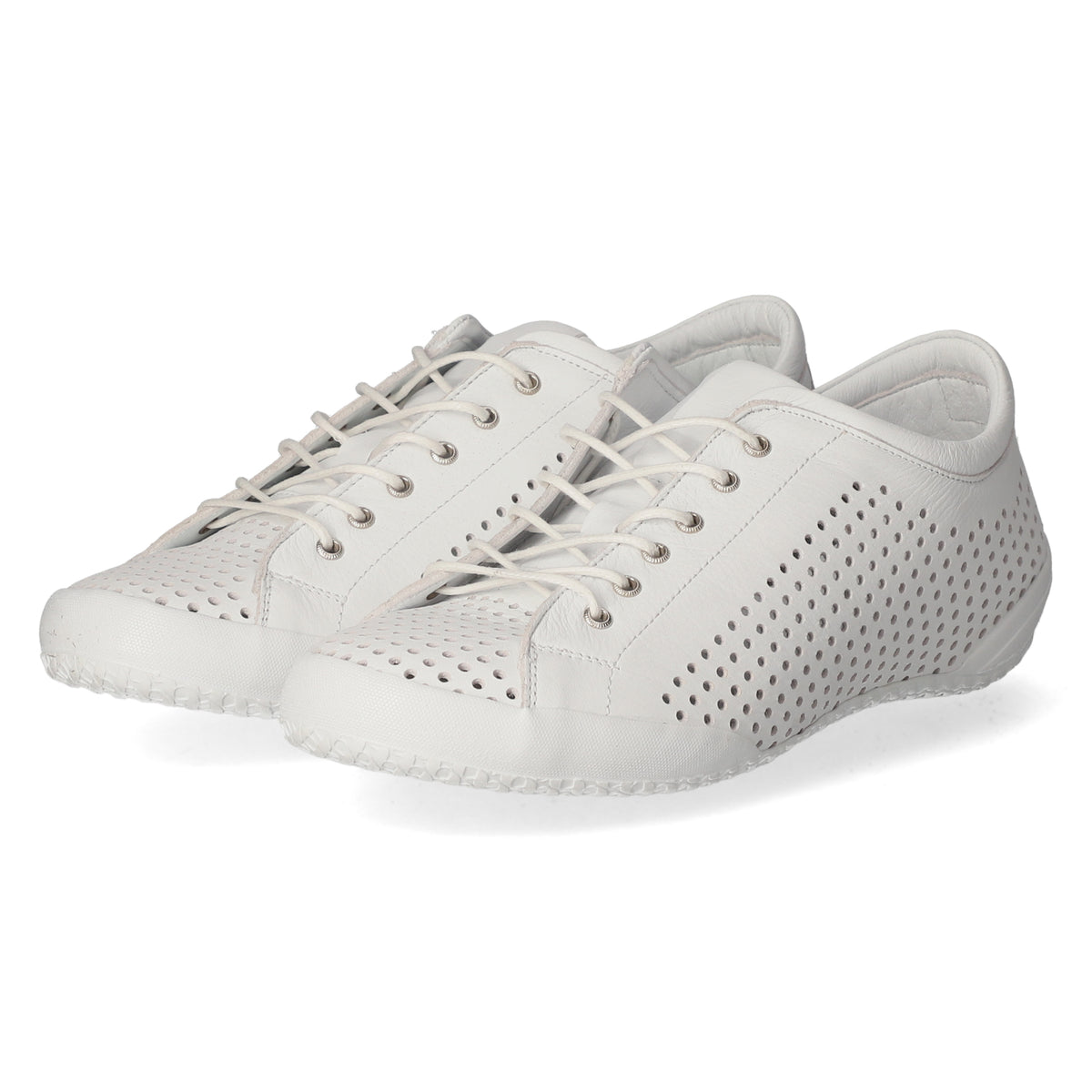 Halbschuhe Weiß