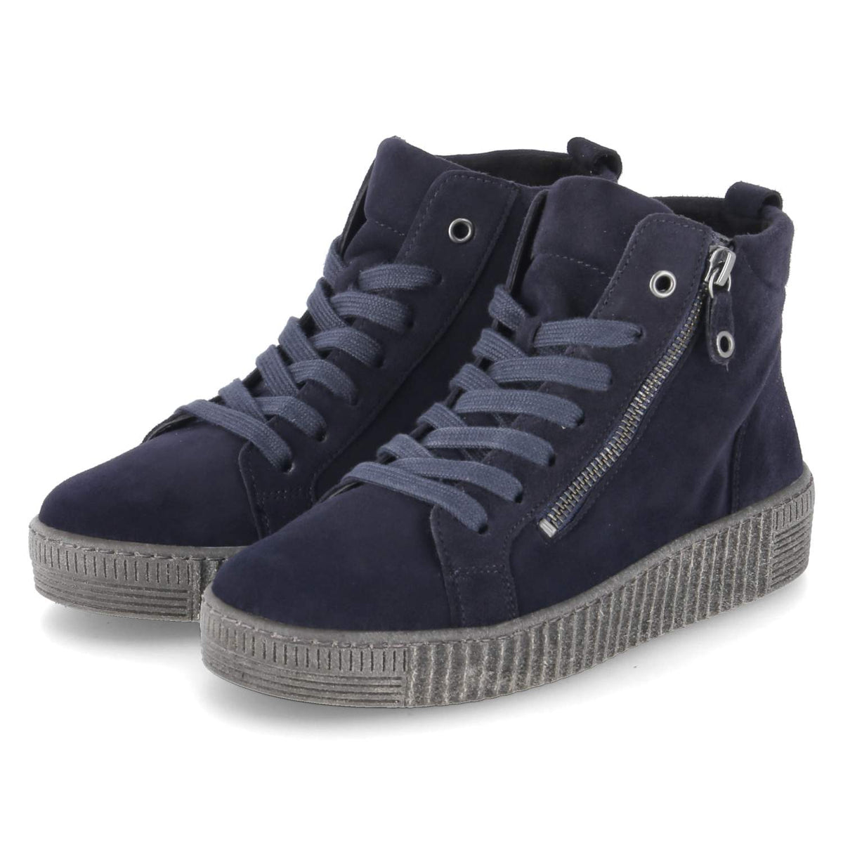 Schnürstiefeletten Blau