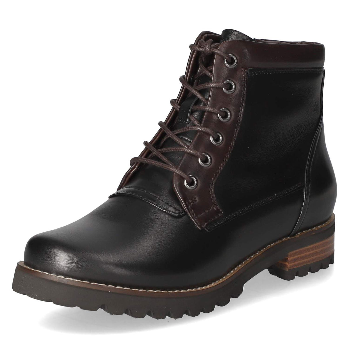 Schnürstiefeletten Schwarz
