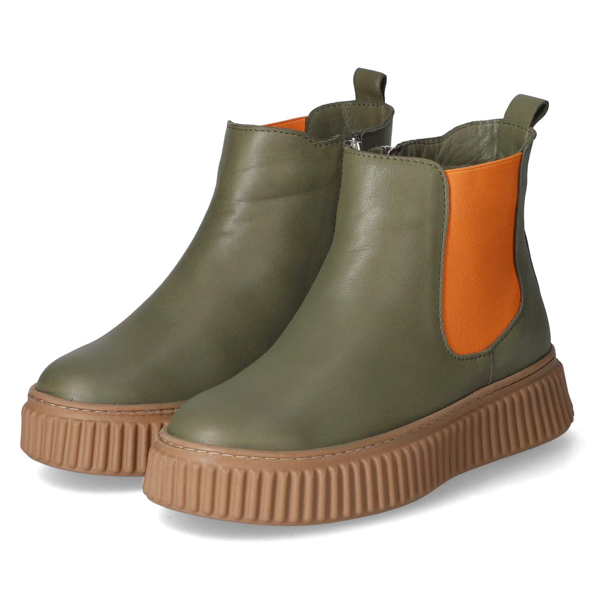 Chelsea Boots Grün