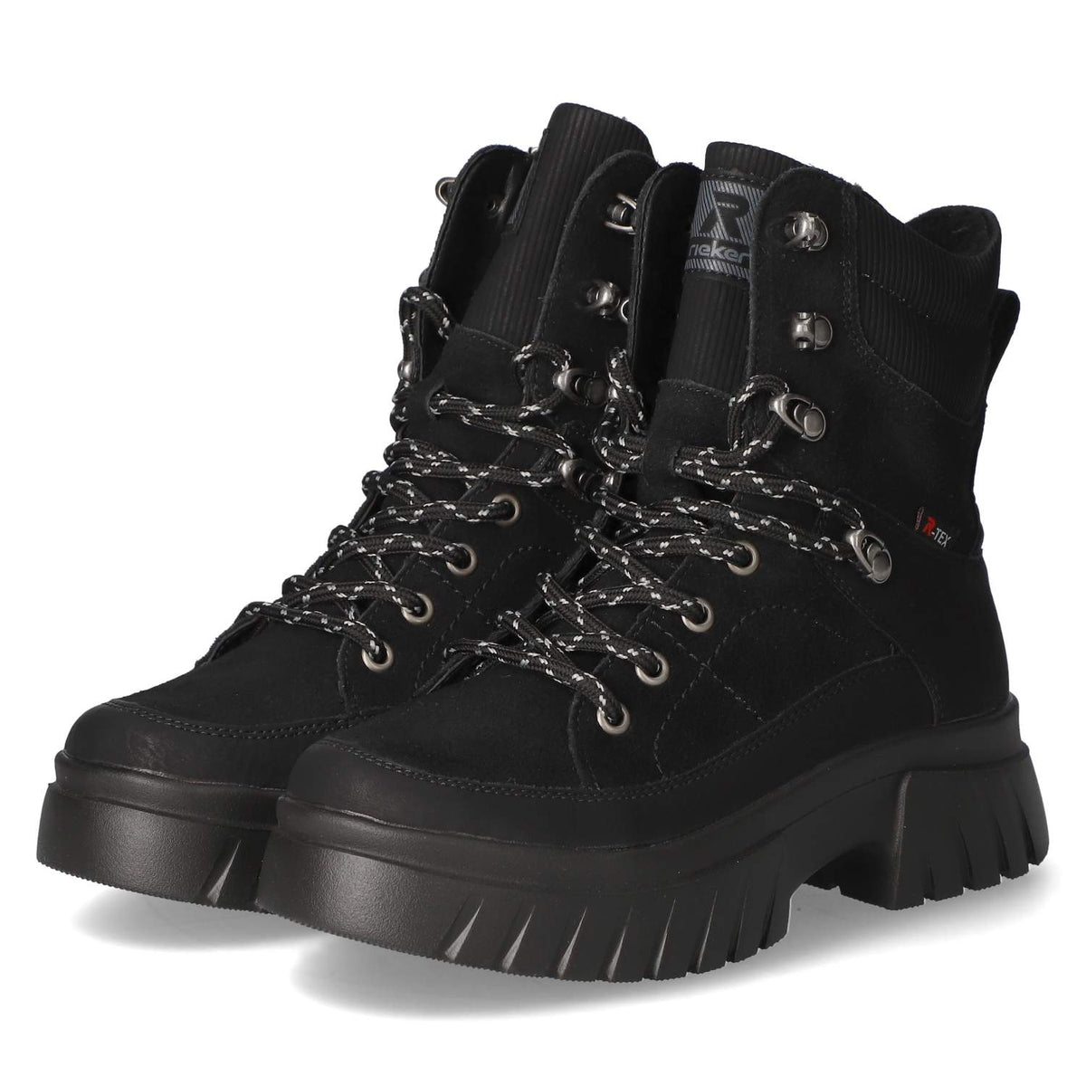 Schnürboots Schwarz