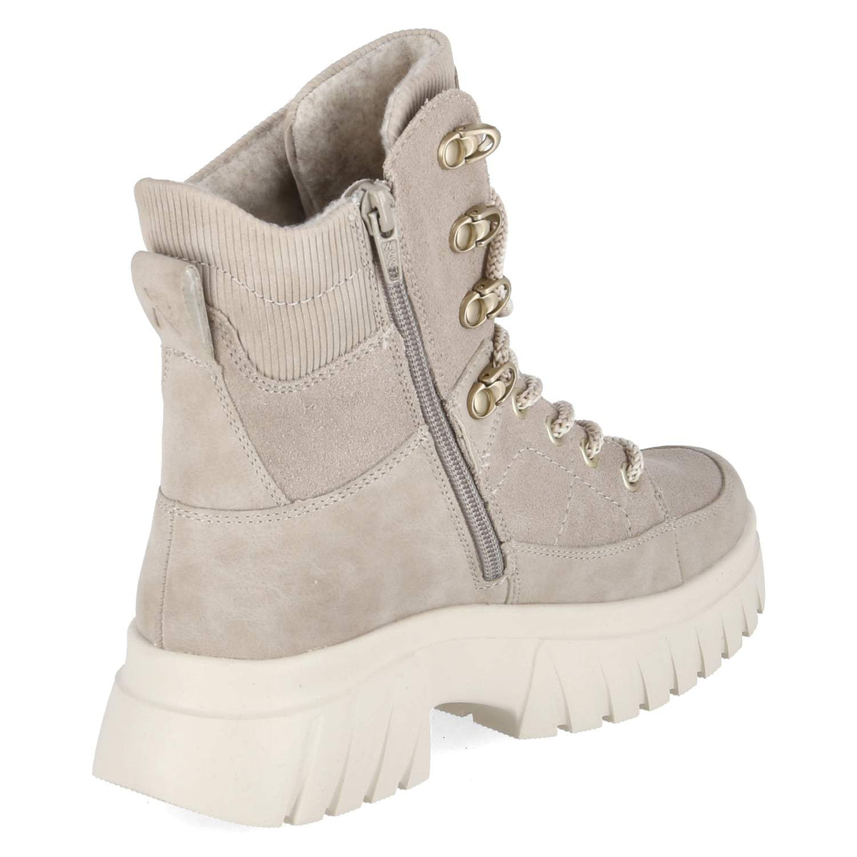 Schnürboots Beige
