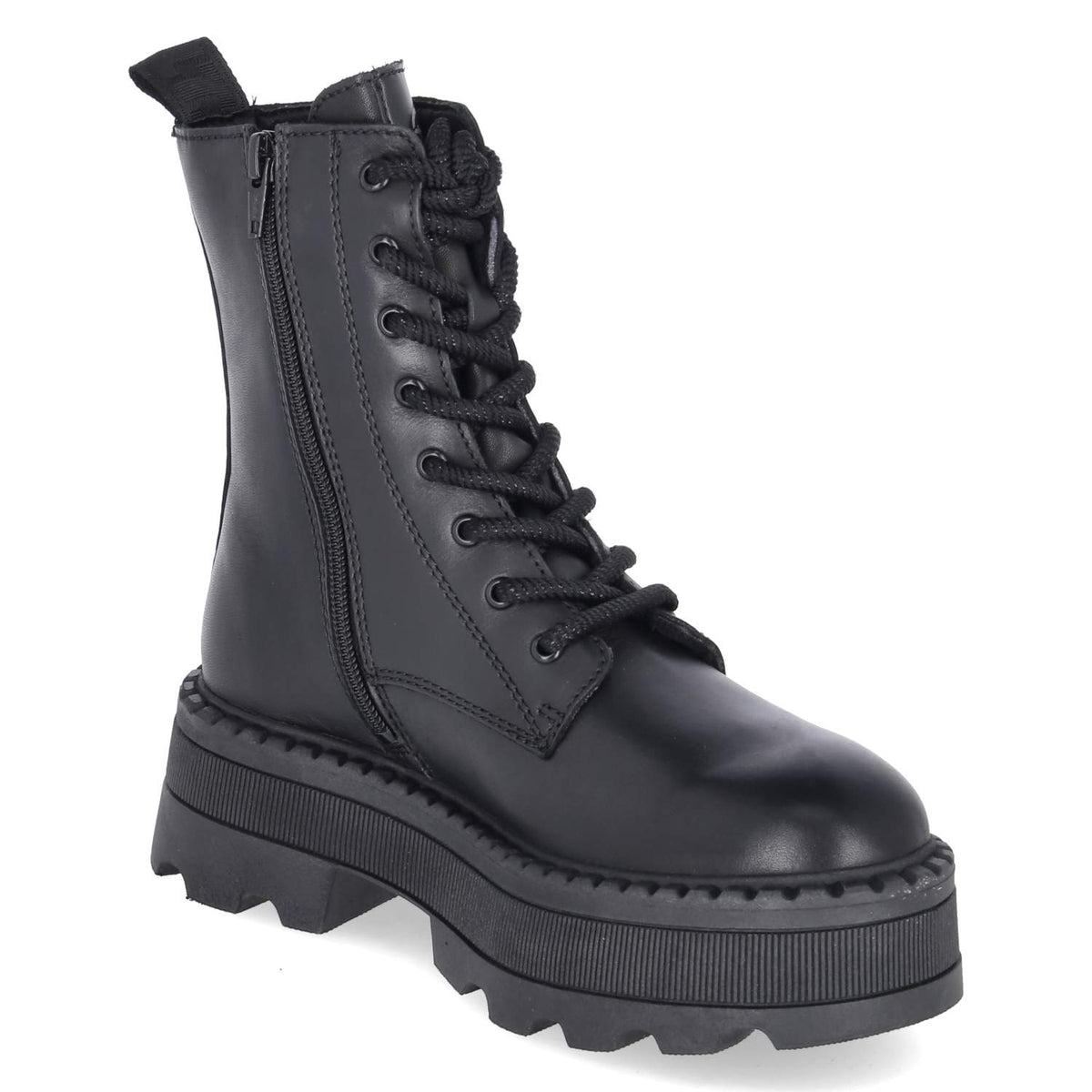 Schnürboots Schwarz