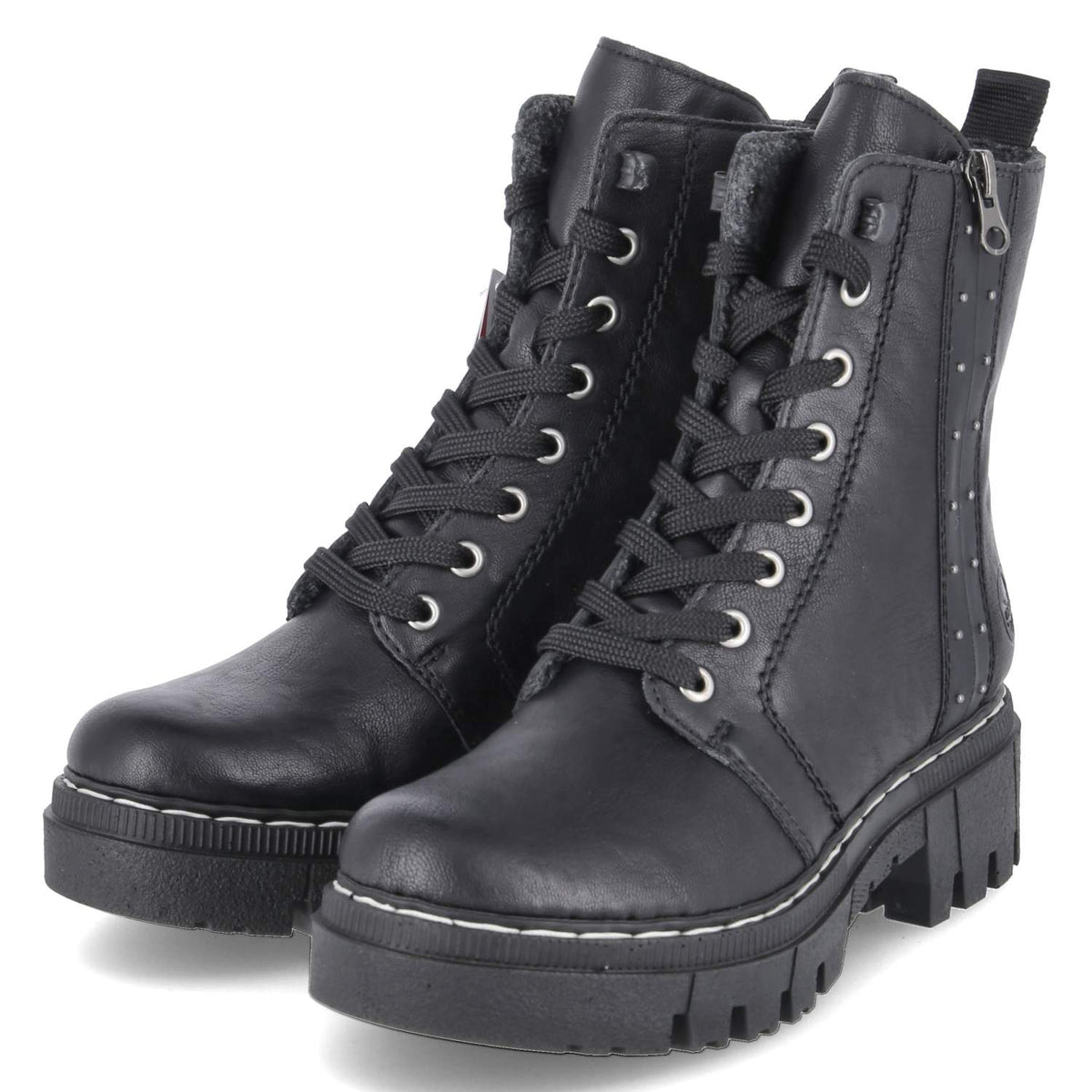 Schnürboots Schwarz
