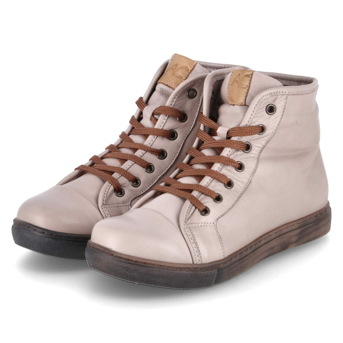 Schnürstiefeletten Grau