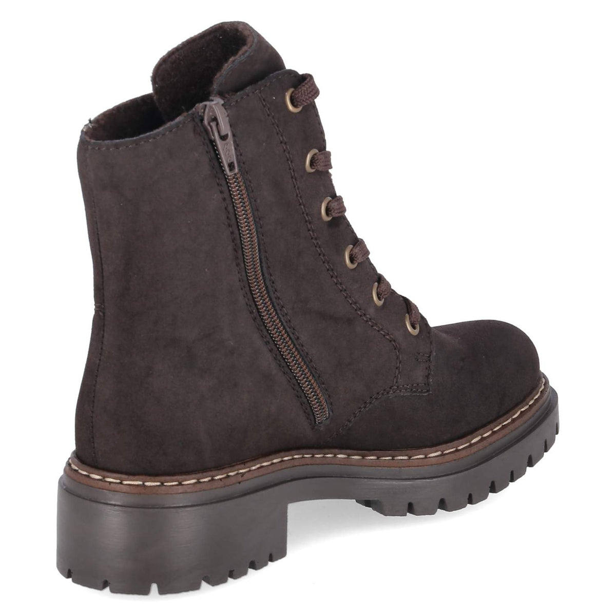 Schnürstiefeletten Braun