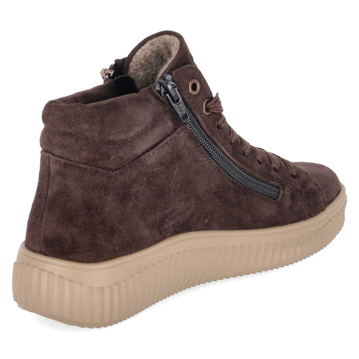 Schnürstiefeletten Braun