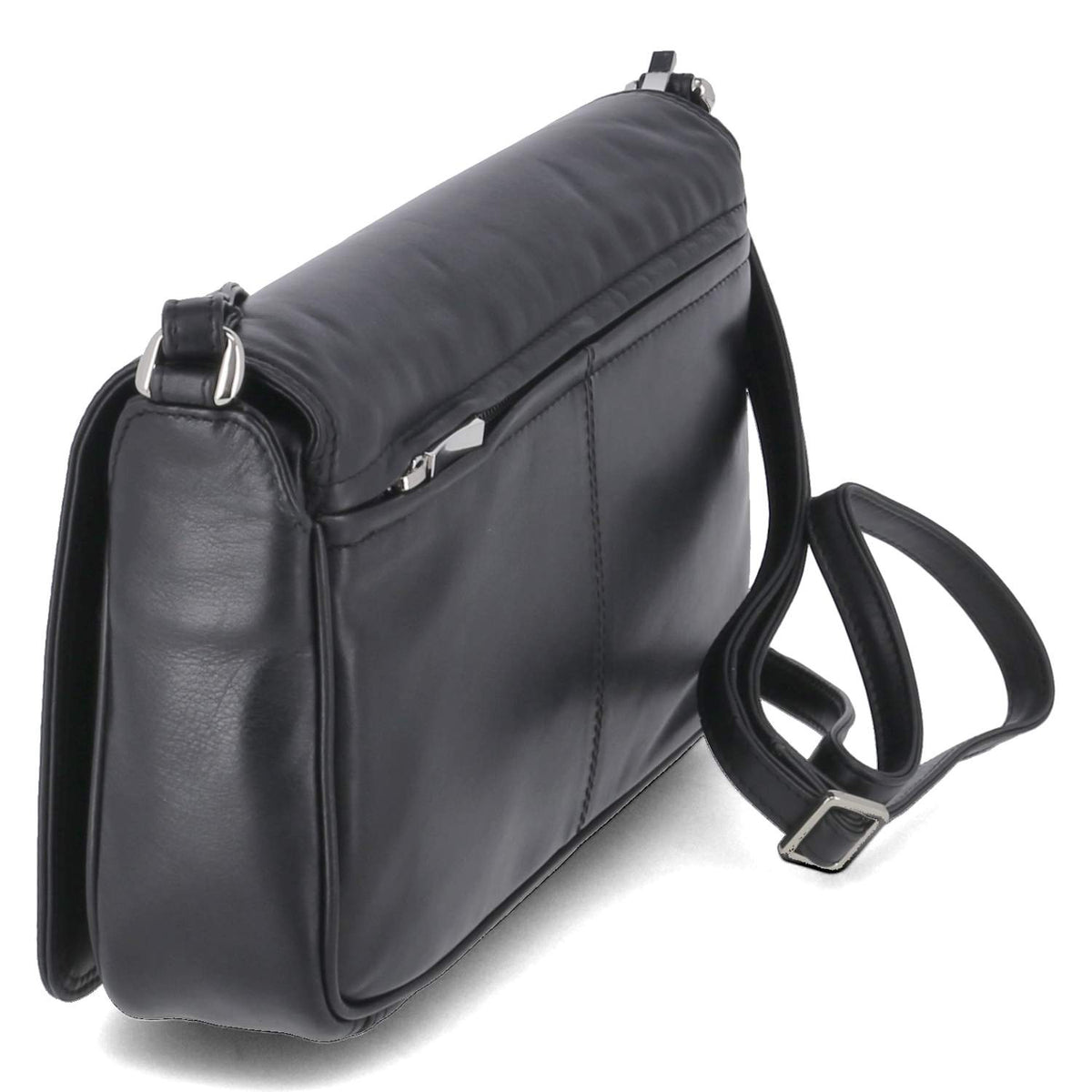 Überschlagtasche Schwarz