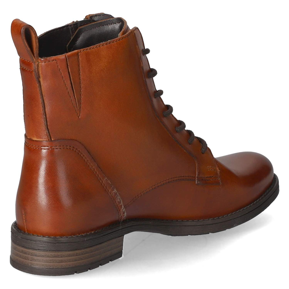 Schnürstiefeletten Braun