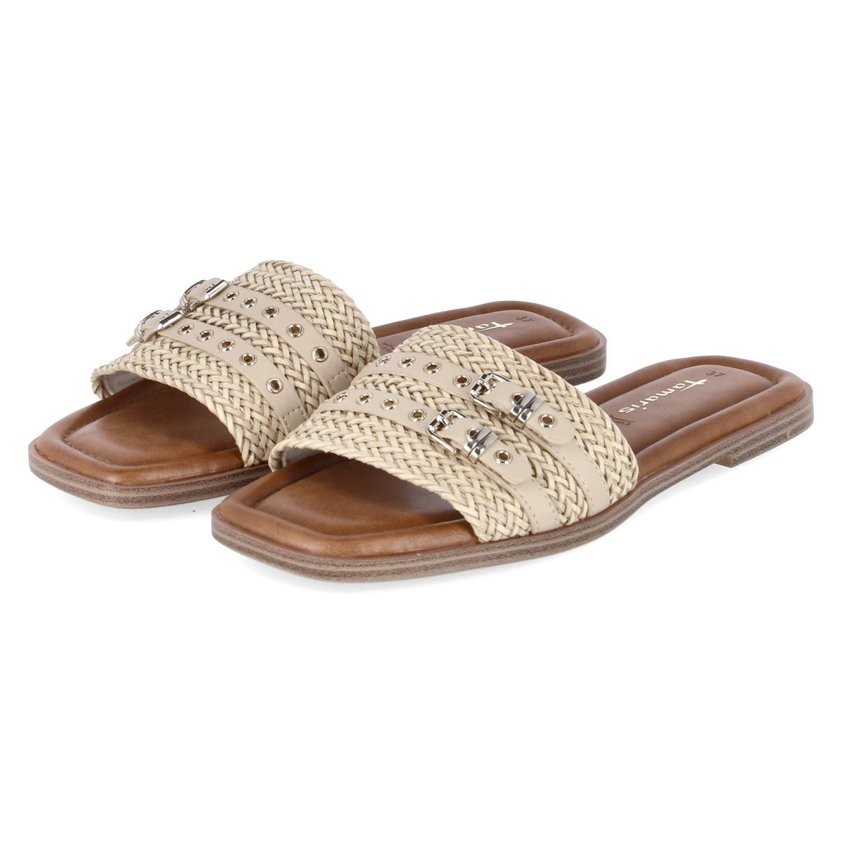Pantoletten Beige