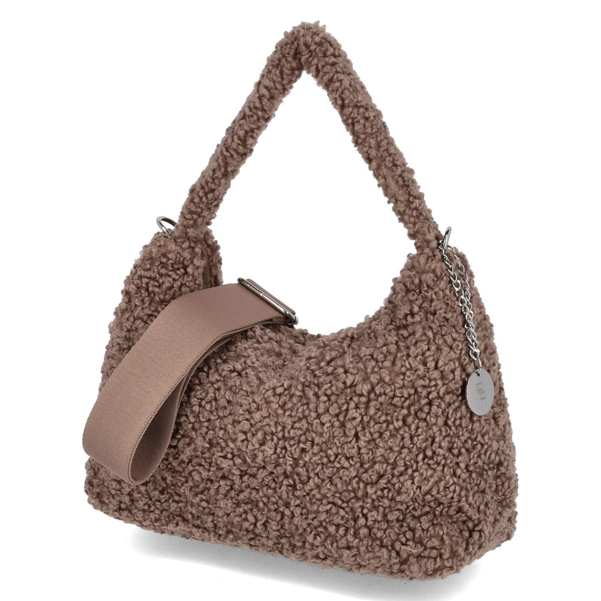 Schultertasche Taupe
