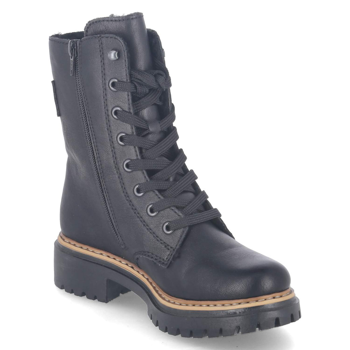 Schnürboots Schwarz