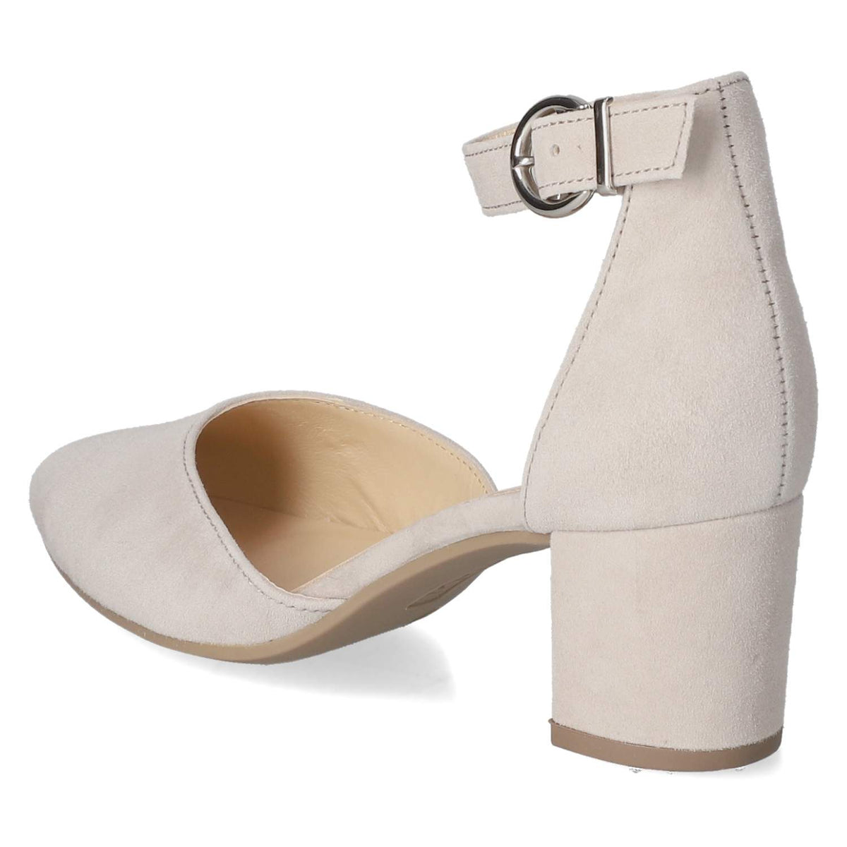 Riemchenpumps Beige